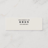 Chique Glam Elegante Crystal Sieraden Oorbel Displ Mini Visitekaartje (Achterkant)