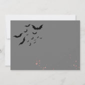 Chique glam gothic enge meisje verjaardagsfeestje kaart (Achterkant)