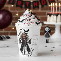 Chique glam gothic enge meisje verjaardagsfeestje