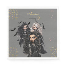 Chique glam gothic enge meisje verjaardagsfeestje