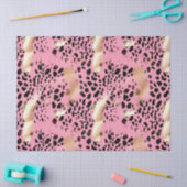 Chique Glam Goud Roze Zwart Leopard Tissuepapier (Craft)