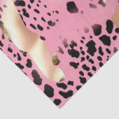 Chique Glam Goud Roze Zwart Leopard Tissuepapier (Detail)