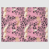 Chique Glam Goud Roze Zwart Leopard Tissuepapier (Voorkant)