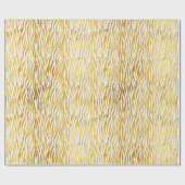 Chique Glam Goud Wit Zebra Cadeaupapier (Vlak)