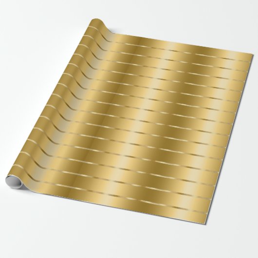 Chique Glam Gouden Lint Bruidsdouche Cadeaupapier (Uitgerold)