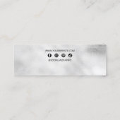 Chique Glam Luxe Elegante Sieraden Oorbel Display Mini Visitekaartje (Achterkant)