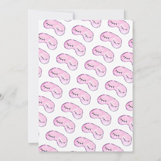 Chique Glam make-up meisjes pyjama sluimer spa ver Kaart (Achterkant)