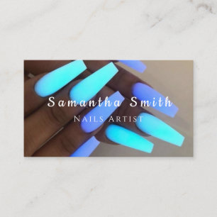 Chique Glam Nail Art Manicure Salon Nails Artiest Visitekaartje