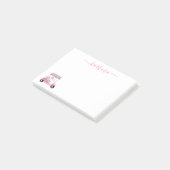 Chique Glam Persoonlijke Golf Gal Golfkar Post-it® Notes (Schuin)