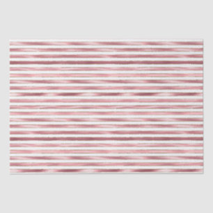 Chique glam roze witte strepen tissuepapier