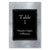 Chique Glam Silver Sparkle en Zwart Kaart (Voorkant)