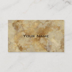 Chique Glamour Luxe Vintage Bruine Gouden Marmeren Visitekaartje
