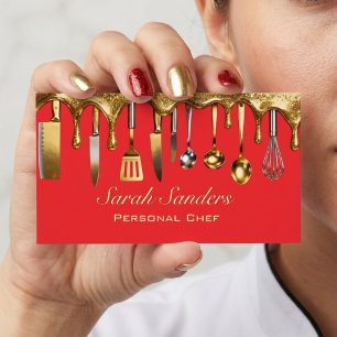 Chique glamour Persoonlijke Chef Catering Gouden G Visitekaartje