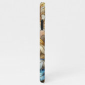 Chique Glas in lood bloemenmozaïek kunstpatroon iPhone Hoesje (Rechterkant)