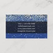 Chique Glitter Design Kaarten voor Event Manager Visitekaartje (Achterkant)