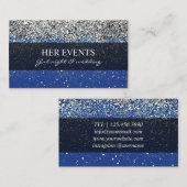 Chique Glitter Design Kaarten voor Event Manager Visitekaartje (Voorkant / Achterkant)