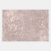 Chique Glitter Sparkle Roos Gold Inpakpapier Vel (Voorkant)