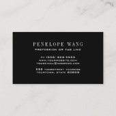 Chique Glitter Whimsy Zilver Wit Bokeh Visitekaartje (Achterkant)