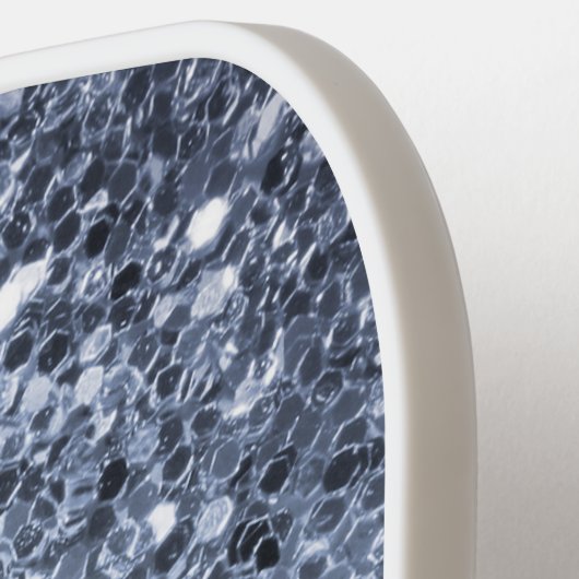 Chique Glitterij Sparkles Modern Monogram Pickleball Paddle (Links Detail)