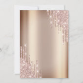 Chique glitters druppels wijn druiven bruidsmeisje kaart (Achterkant)