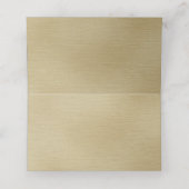 Chique Glittery Gouden Folie Gepersonaliseerde Pla Plaatskaartje (Binnenkant ongevouwen)