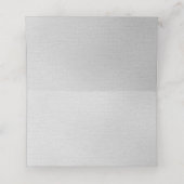 Chique Glittery licht Zilveren Folie Gepersonalise Plaatskaartje (Binnenkant ongevouwen)