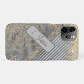 Chique Glittery Mandala gepersonaliseerd Case-Mate iPhone Case (Achterkant (horizontaal))