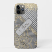 Chique Glittery Mandala gepersonaliseerd Case-Mate iPhone Case (Achterkant)