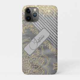 Chique Glittery Mandala gepersonaliseerd Case-Mate iPhone Case