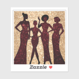 Chique glitz feestmode sticker