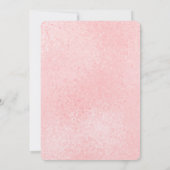 Chique glitzy roze bruiloft uitnodigingen (Achterkant)