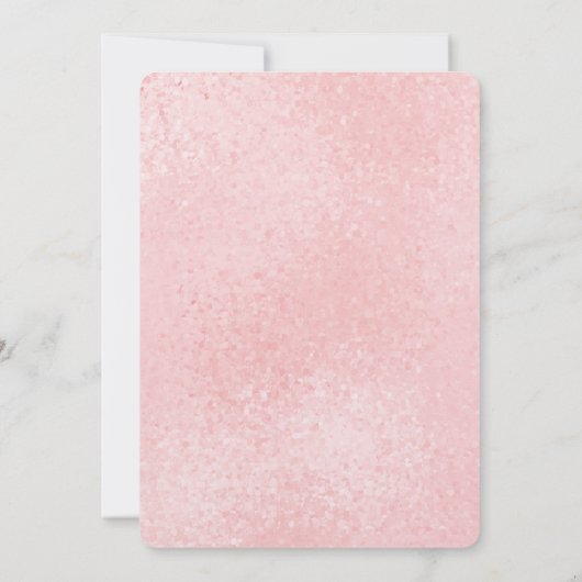 Chique glitzy roze bruiloft uitnodigingen (Achterkant)