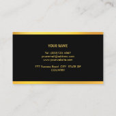 Chique Gold en Black Law Visitekaartje (Achterkant)