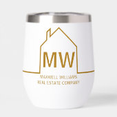 Chique Gold House Vastgoed Bedrijf Marketing (Achterkant)