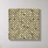 Chique Gold Quatrefoil Folie en Glitter Canvas Afdruk (Voorkant)