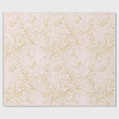 Chique Gold Roze Blush Confetti Sparkle Cadeaupapier (Vlak)