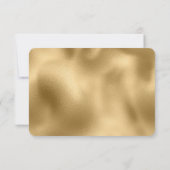 Chique Gold RSVP Kaartje (Achterkant)