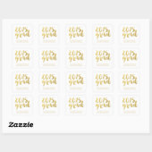 Chique Gold Script | 2015 Afstuderen Sticker (Vel)