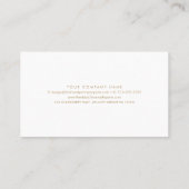 Chique Gold Typografie Logo Business Reward 6 Punc Klantenkaartje (Achterkant)