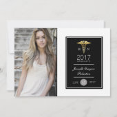 Chique Gold Verpleegkundig Afstudeerfeest | Aankon Kaart (Voorkant)