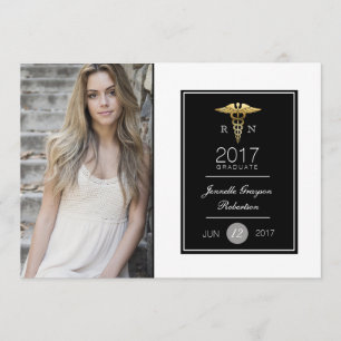 Chique Gold Verpleegkundig Afstudeerfeest   Aankon Kaart