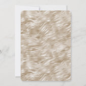 Chique Gold Zebra Print Baby shower Kaart (Achterkant)