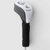 Chique Golfclub Monogram Naam Golfheadcover (Schuin)