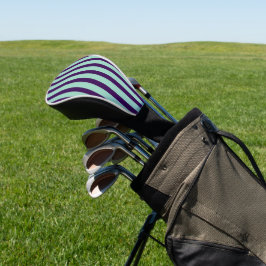 Chique golfhoes met strak streepdesign golfheadcover