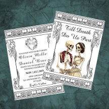 Chique Gothic Till Death Do Us Part Wedding