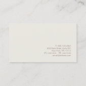 Chique Goud Beige Geometrische Stylist Visitekaartje (Achterkant)