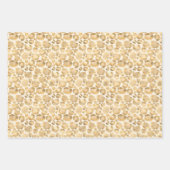 Chique goud blush roze luipaard print inpakpapier vel (Voorkant 2)