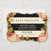 CHIQUE GOUD | BOTANISCH BEWAAR DE DATUM SAVE THE DATE (Voorkant)