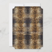 Chique Goud Brons Zwart Slangenhuid Kaart (Achterkant)
