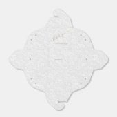 Chique goud dank u witte filigraan bruiloft gunst  bedankdoosjes (Uitgevouwen)